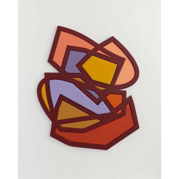 Spectrum Study I (Aubergine-Flame), 2025
