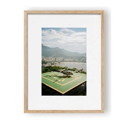 Helicopter over Rio Print
