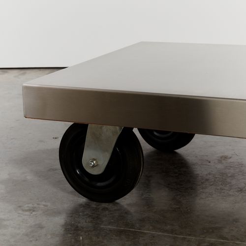Stainless Steel Coffee Table With Castors