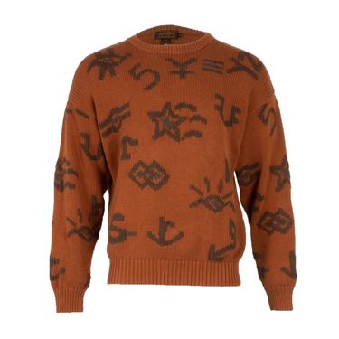 Vintage Eddie Bauer Character Sweater in Orange