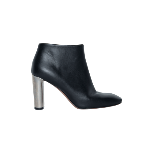 Céline Silver Heel Ankle Boot