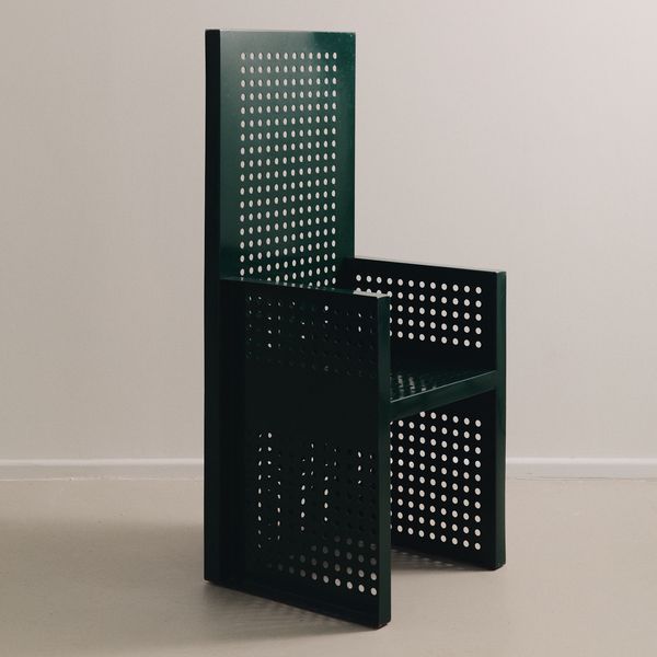 Perforated Steel Chair by Urano Palma