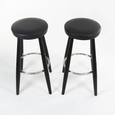 Black Bar Stool by Hans Wegner for Carl Hansen, 2021