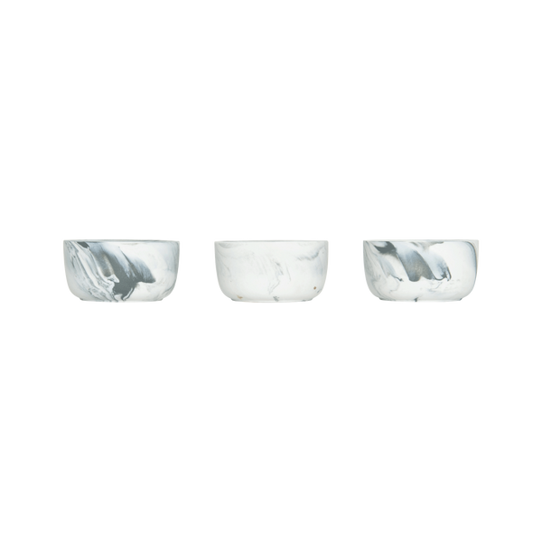 Set of 3 Marble Ramekins