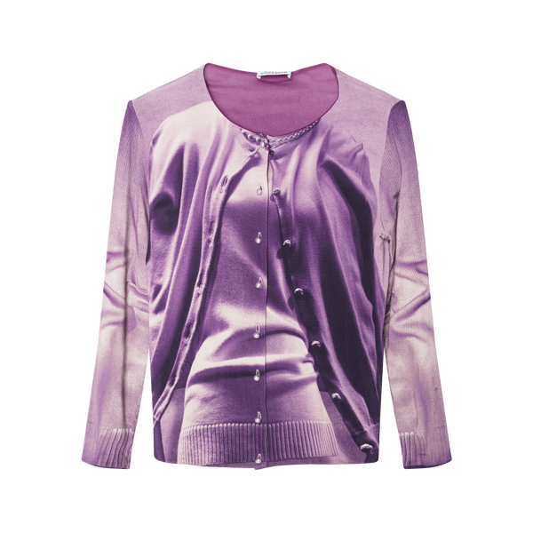 Jean Paul Gaultier Purple Twin Set Cardigan