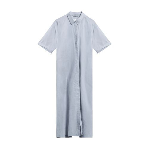 Vintage YMC Short-sleeve Pinstripe Dress - Light Blue