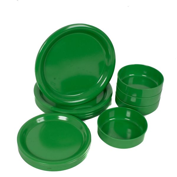 Ingrid Ltd Chicago Green Melamine 12 piece set