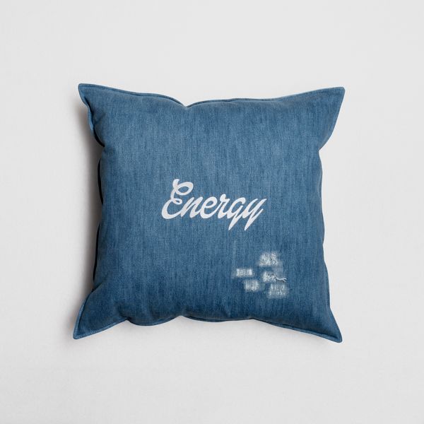 Denim Cushion (Energy) by Harry Nuriev, 2022