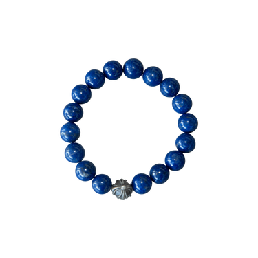 Chrome Hearts Plus Ball Bead Bracelet Lapis