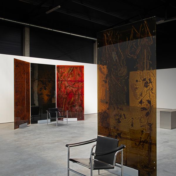 Flower Infused Glass Panels