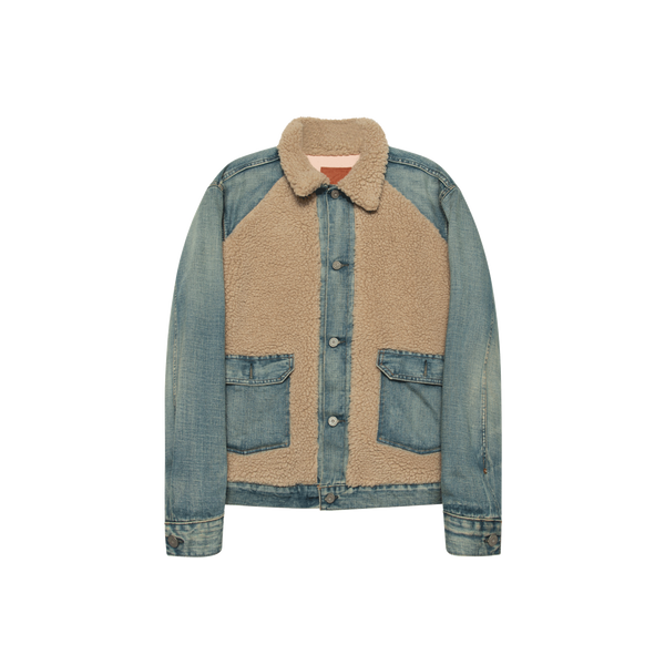 RRL By Ralph Lauren Faux-Shearling Denim Jacket