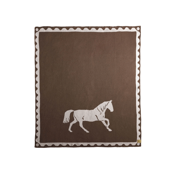 Brown Caballo Throw Blanket