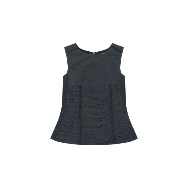 Dolce & Gabbana Grey Ruched Tank