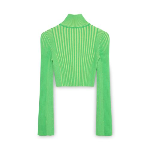 Simon Miller Green Peep Zip Sweater