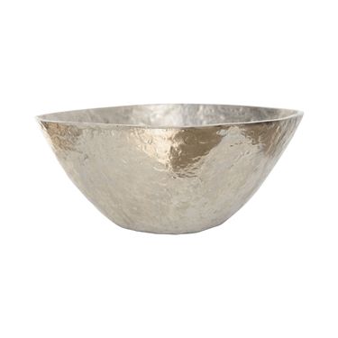 Vintage Silver Metal Hammered Bowl
