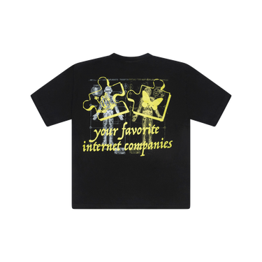 And After That x All Caps Studio Black/Yellow Confidential Tee