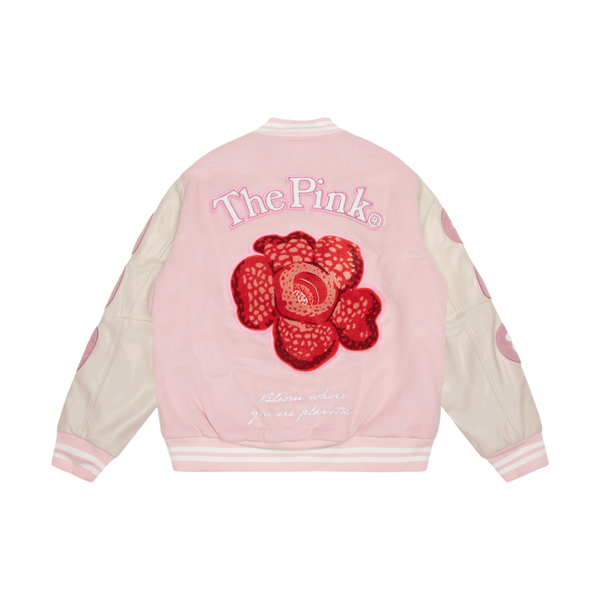 Vandy The Pink Rafflesia Varsity Jacket