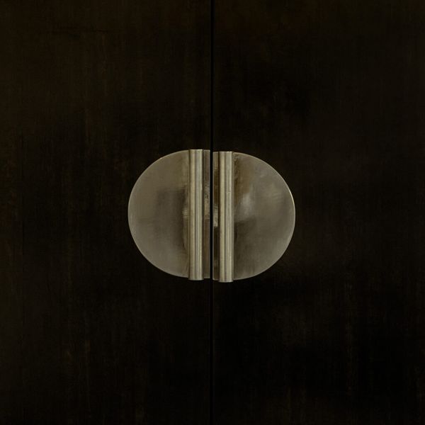 Art Deco Style Sycamore Wardrobe, Grange (attr.), France, 1980s