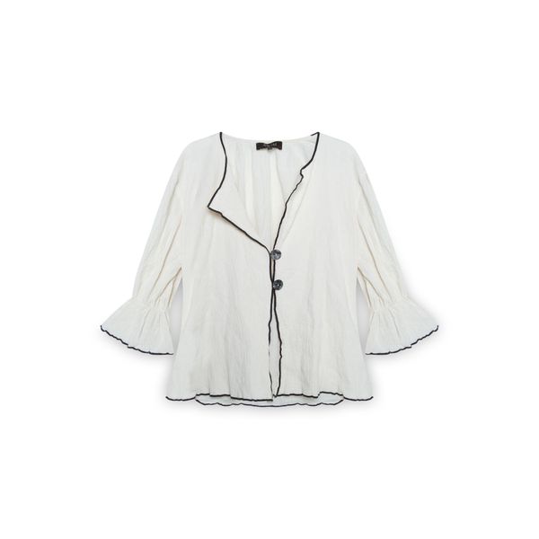 Anim White Cotton Blouse 