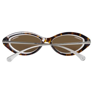 Chanel Oval Sunglasses in Dark Tortoise/Brown