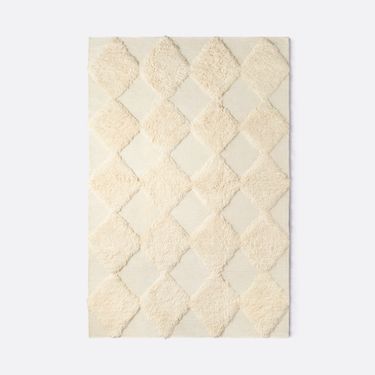 Chess Rya White Rug by Edin & Lina Kjellvertz 