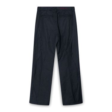 Red/Grey Pinstripe Twist Pants