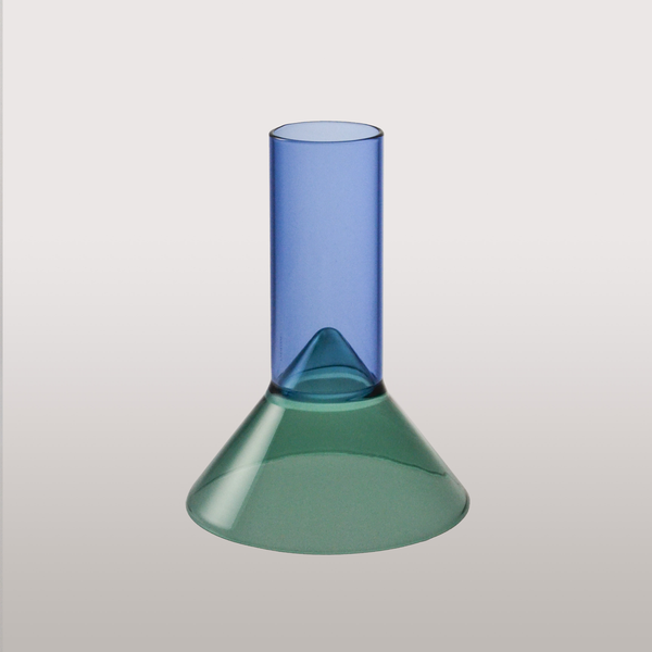 Martini Shot Glass Teal & Blue