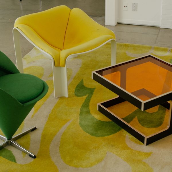 Yellow F300 Lounge Chair by Pierre Paulin