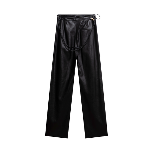 Nanushka Black Leather Pants