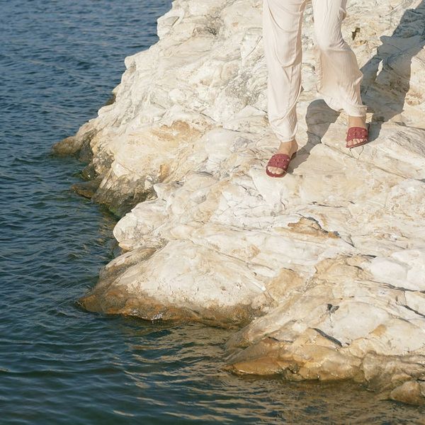 SAHARA Sandal : Cinnamon Suede in Carnelian Gemstone Grid