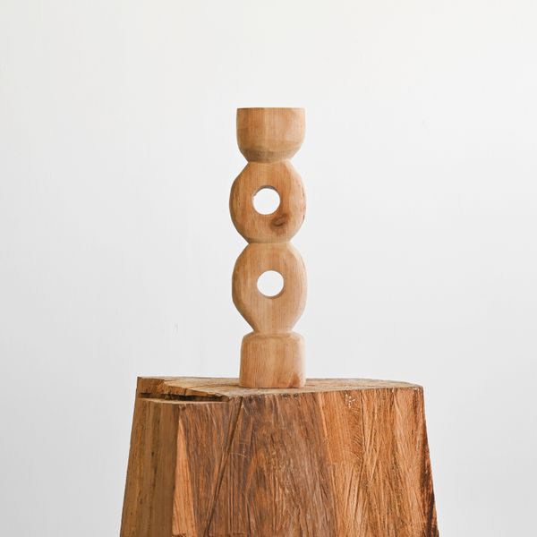 Blue Gum Eucalyptus Candlesticks (Set of 2)