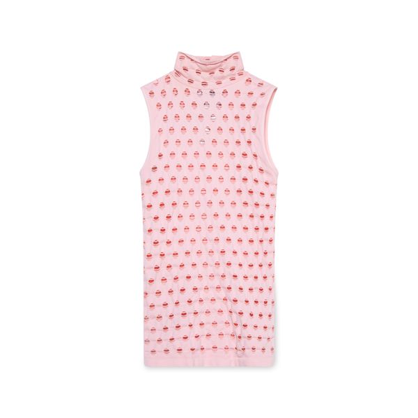 Maisie Wilen Perforated Turtleneck Top