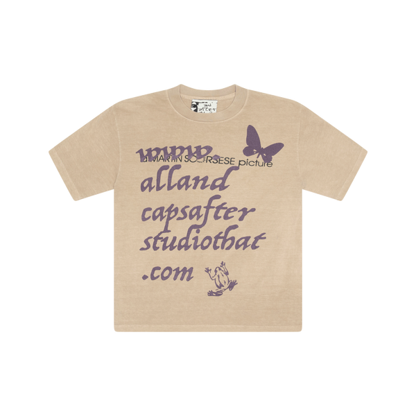 And After That x All Caps Studios Tan/Purple Martin Scorsese Tee