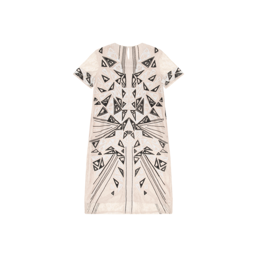 BCBGMAXAZRIA Lace Geometric Dress