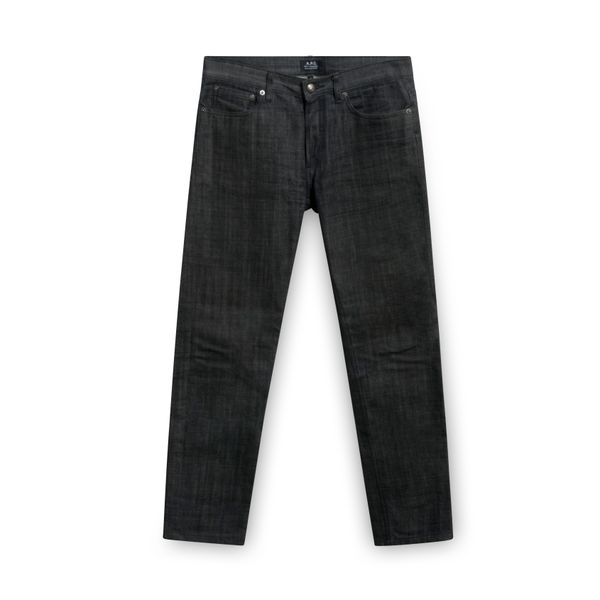 A.P.C. Hatched Grey Petite Standard Jeans