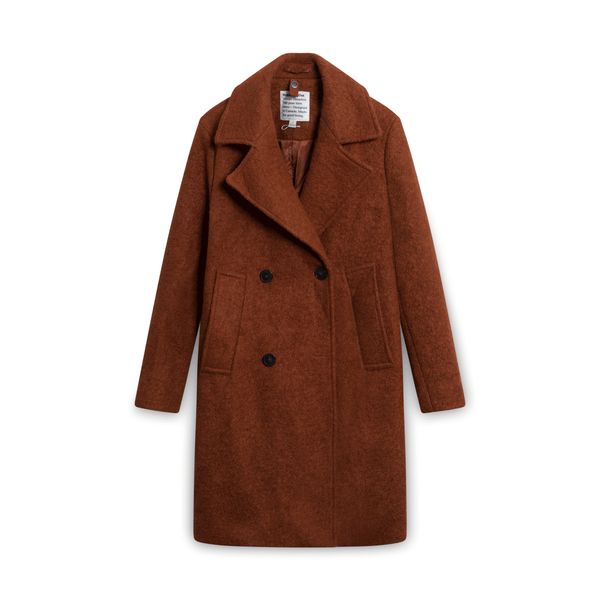 Frank and Oak Rust Wool Coat