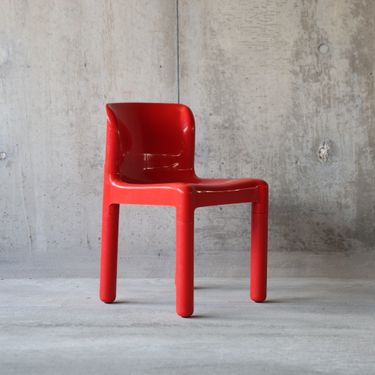 Glossy Red Model 4875 Chair by Carlo Bartoli for Kartell, 1970s