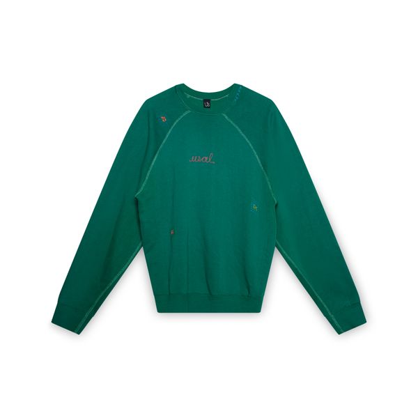 Chainstitch Sweater in Green