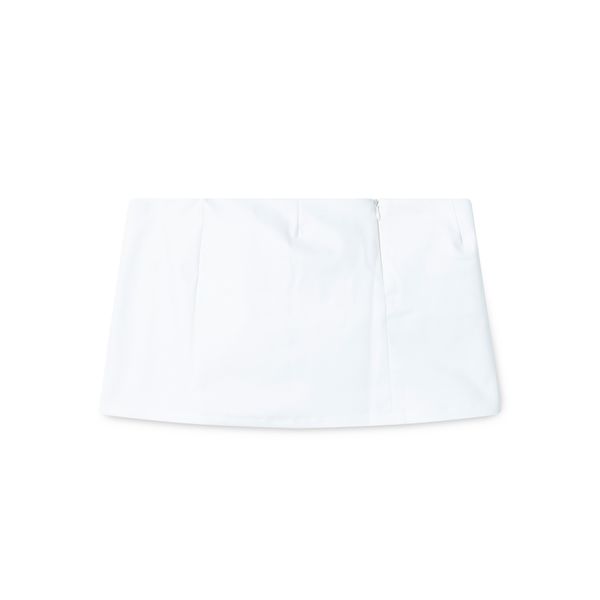 Micro White Mini Skirt