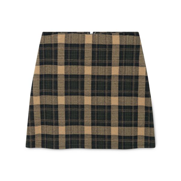 Reformation Plaid Miniskirt