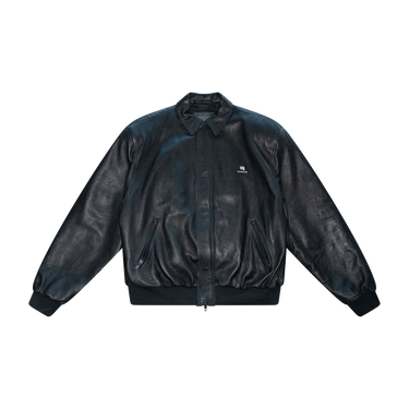 Balenciaga Leather Bomber Jacket