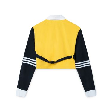 Adidas x Olivia Oblanc Cropped Rugby Top