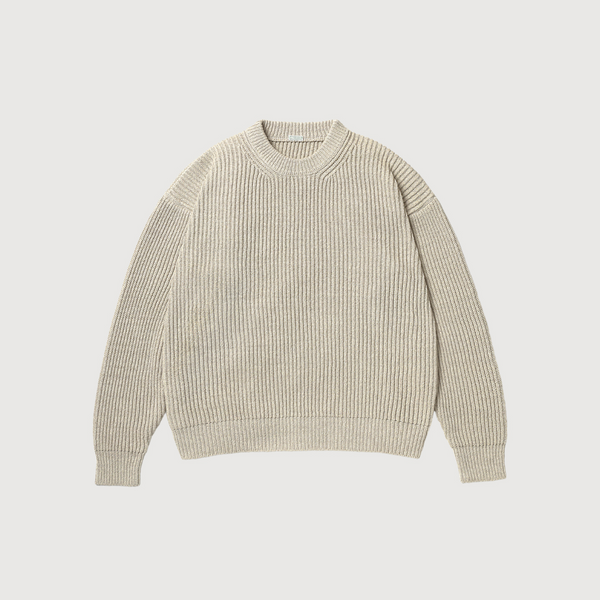 A.Presse Silk Linen Lilian Crew Neck Sweater