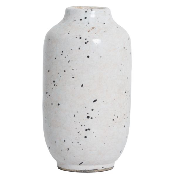 Vintage Cream Speckled Vase