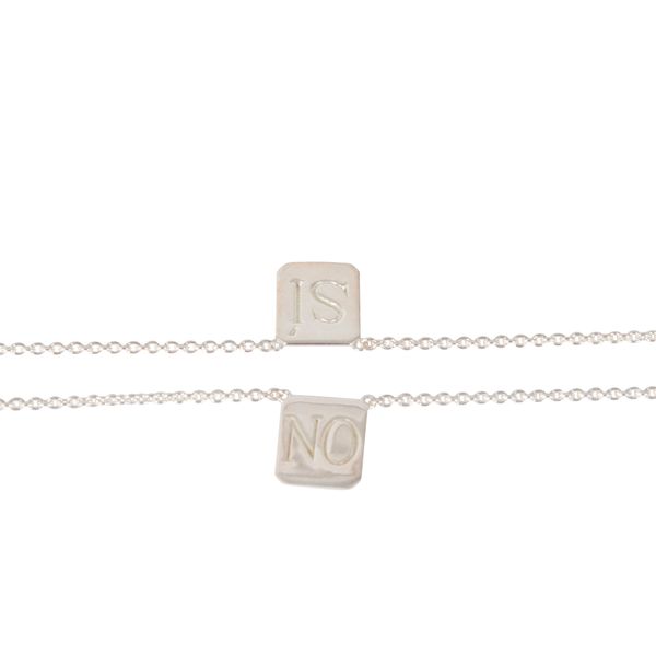 Billy! Si • No Edition Silver Tag Necklace