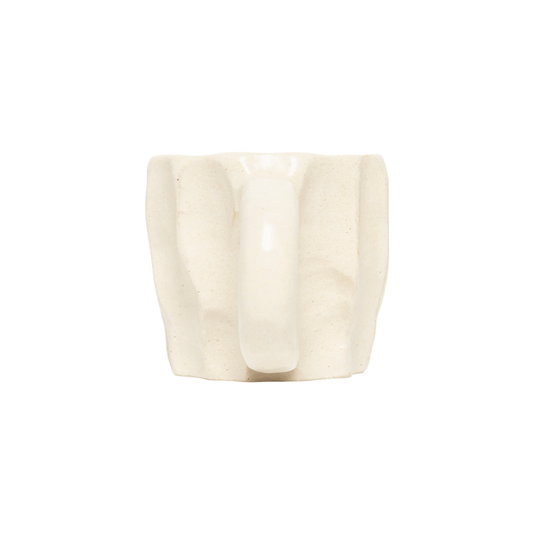 Cave Mug with Square Handle in Cream