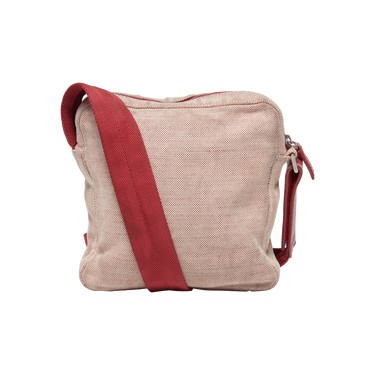 Prada Red Mini Canvas Crossbody Bag