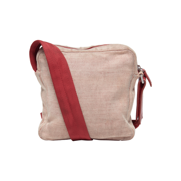 Prada Red Mini Canvas Crossbody Bag