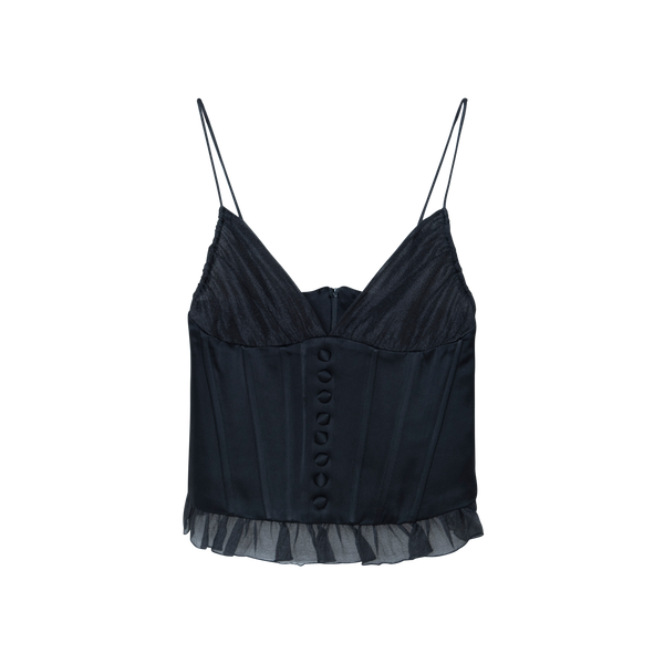 Black Isabel Corset Tank