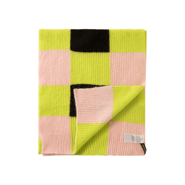 Stine Goya Orphea Scarf in Pink/Green Check